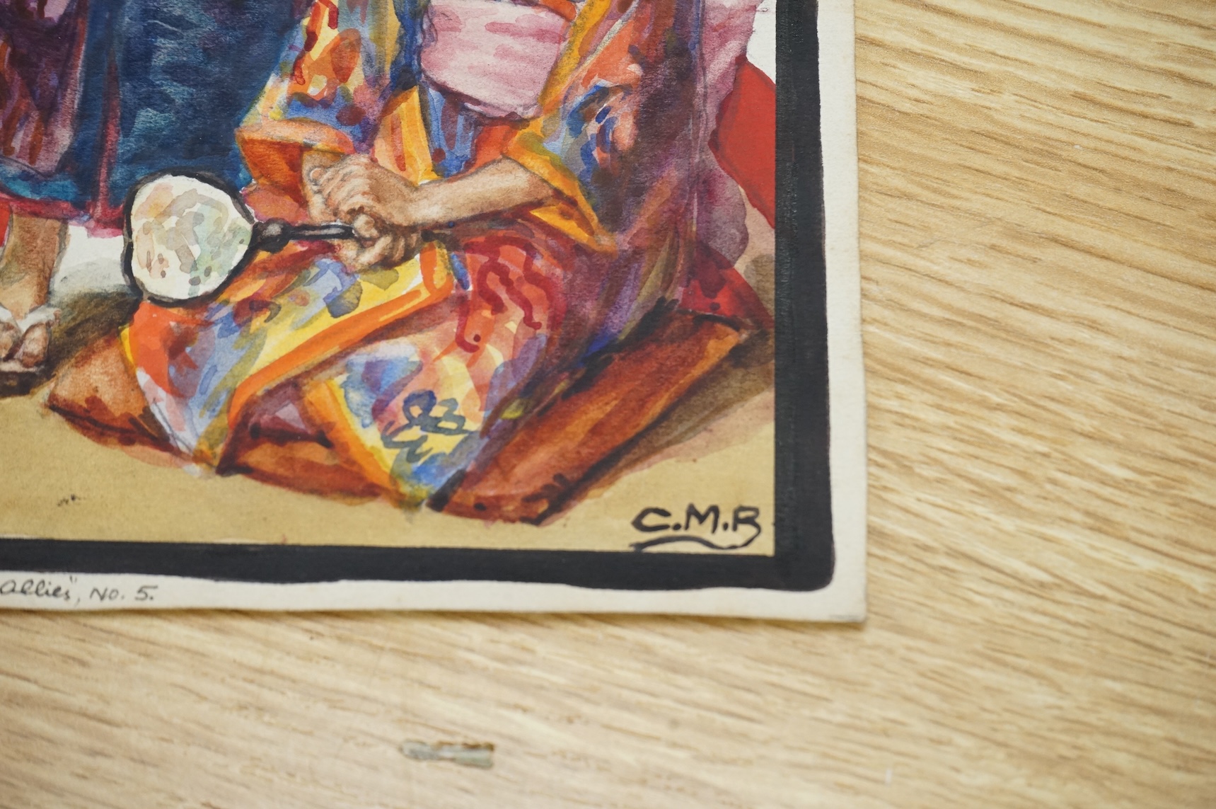 Cicely Mary Barker (1895-1973), a set of eight original watercolours for children's postcard designs, WWI Children of our Allies, to include Great Britain, France and Belgium, each initialled, unframed, 23 x 16cm